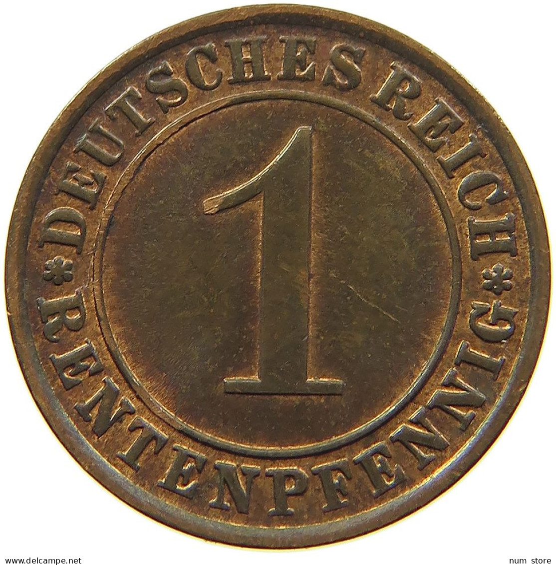 WEIMARER REPUBLIK RENTENPFENNIG 1923 G  #MA 100167 - 1 Rentenpfennig & 1 Reichspfennig