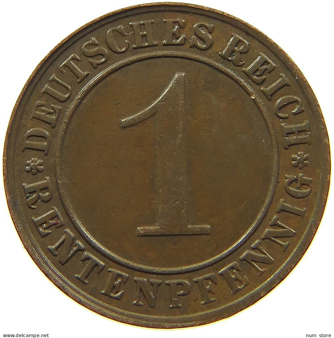 WEIMARER REPUBLIK RENTENPFENNIG 1923 G  #MA 100180 - 1 Rentenpfennig & 1 Reichspfennig