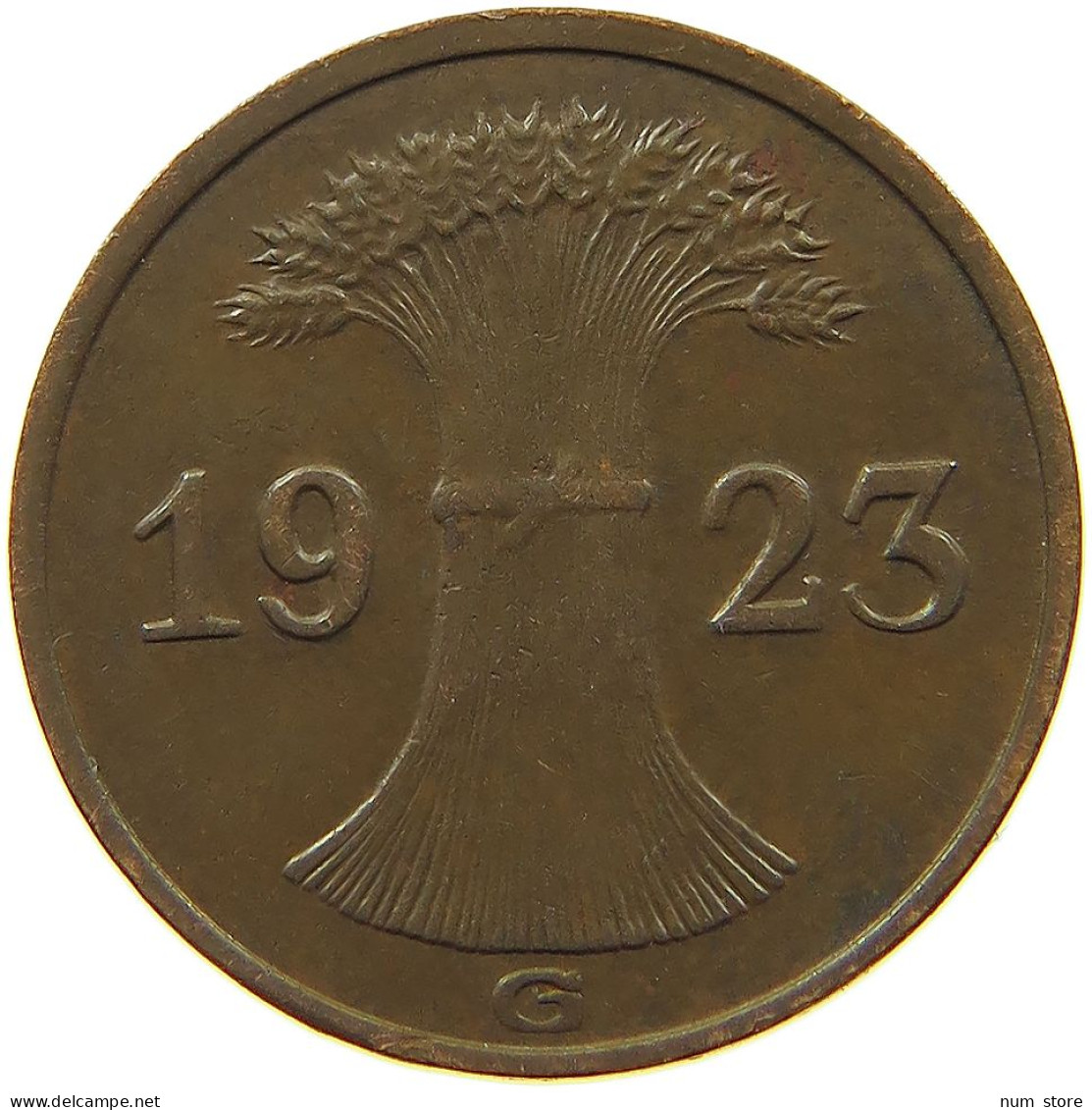 WEIMARER REPUBLIK RENTENPFENNIG 1923 G  #MA 100180 - 1 Renten- & 1 Reichspfennig