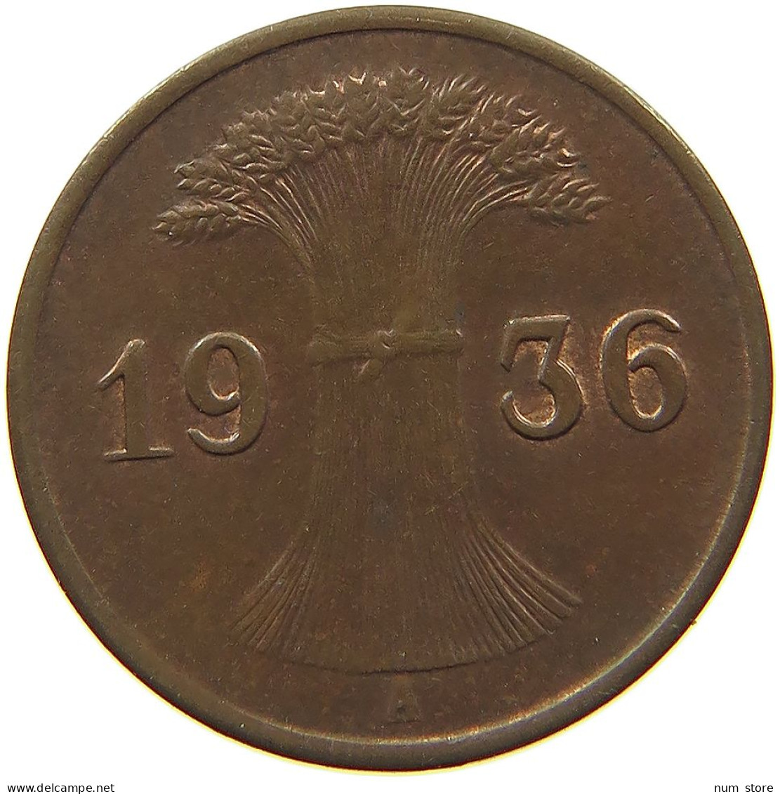 WEIMARER REPUBLIK REICHSPFENNIG 1936 A  #MA 100172 - 1 Rentenpfennig & 1 Reichspfennig