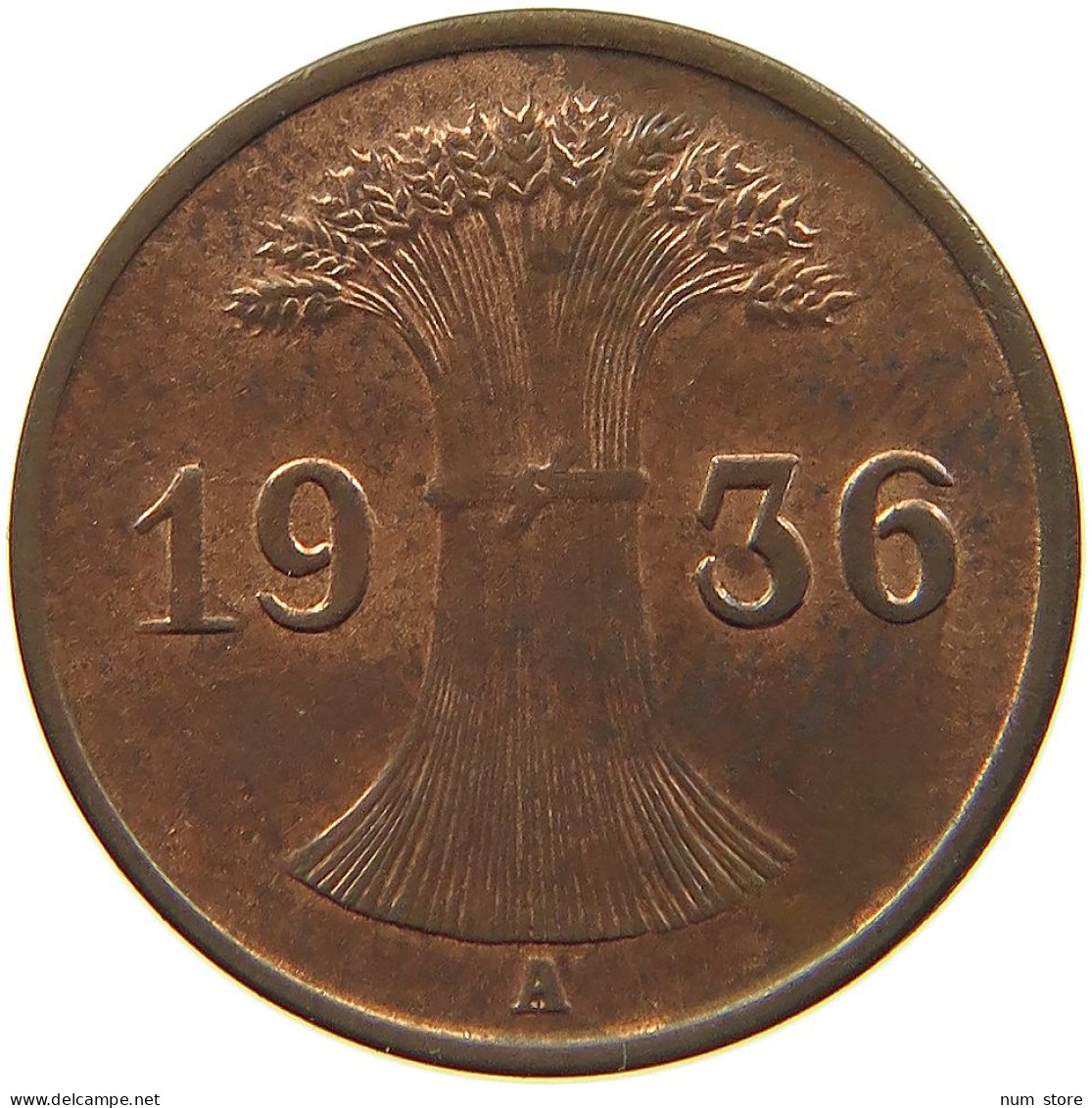 WEIMARER REPUBLIK REICHSPFENNIG 1936 A  #MA 100169 - 1 Rentenpfennig & 1 Reichspfennig