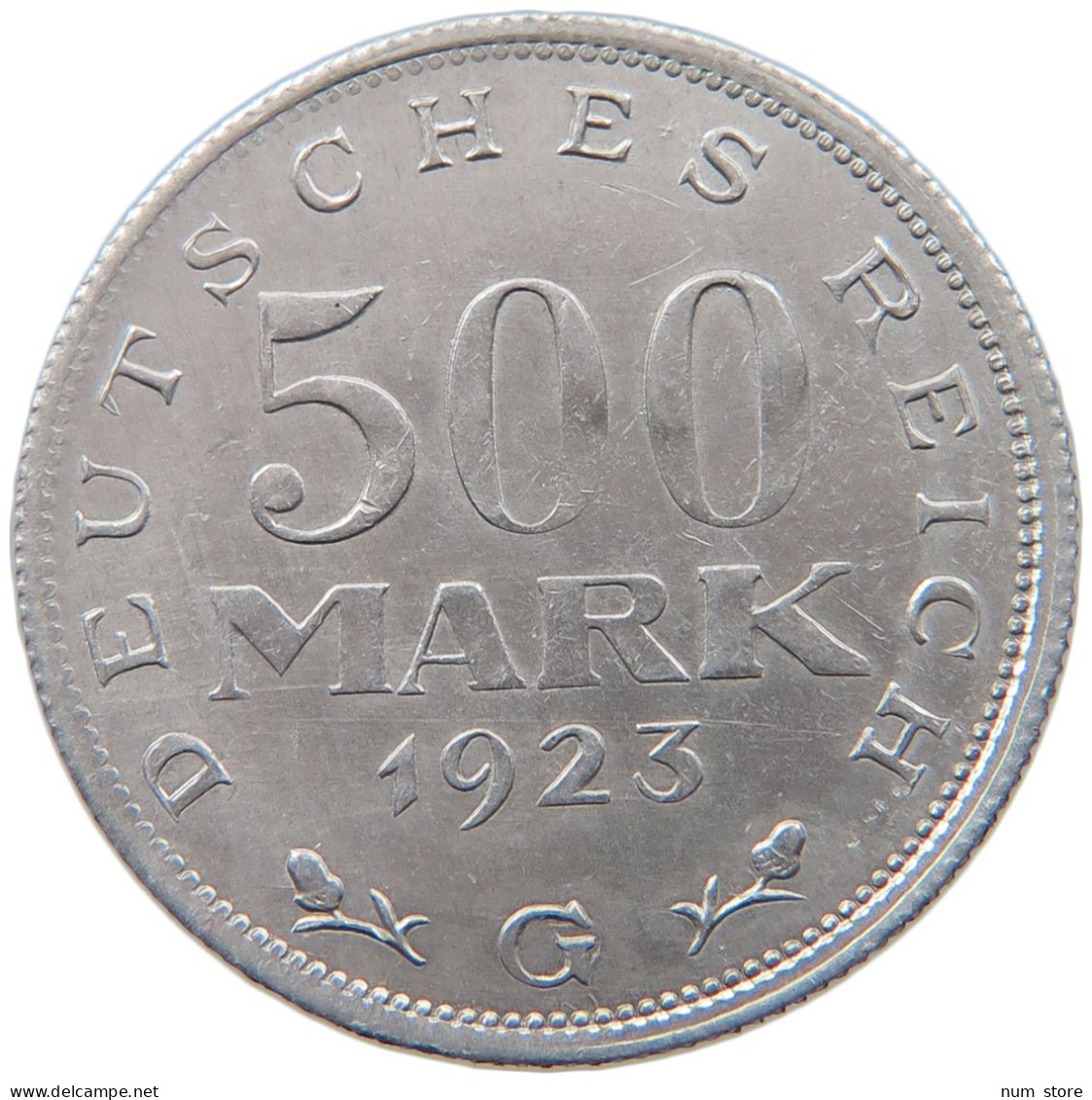 WEIMARER REPUBLIK 500 MARK 1923 G  #MA 098616 - 200 & 500 Mark