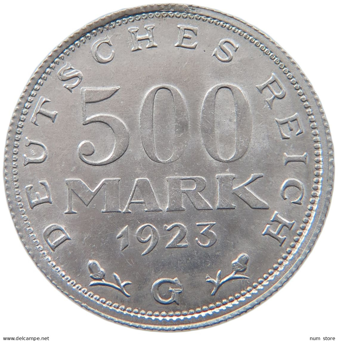 WEIMARER REPUBLIK 500 MARK 1923 G  #MA 098586 - 200 & 500 Mark