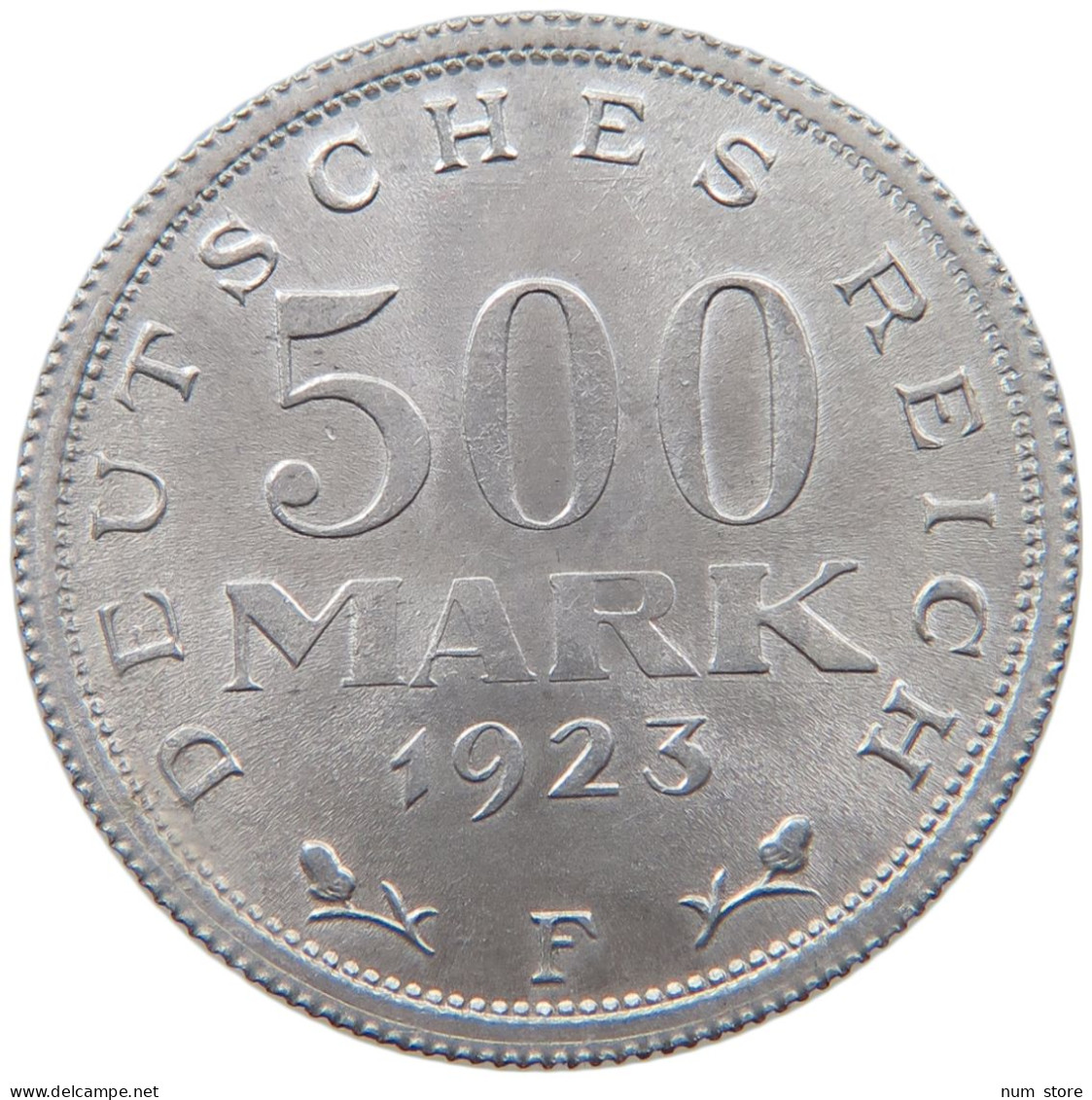 WEIMARER REPUBLIK 500 MARK 1923 F  #MA 098605 - 200 & 500 Mark