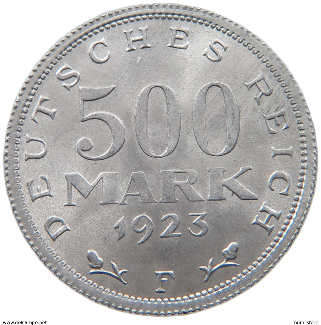 WEIMARER REPUBLIK 500 MARK 1923 F  #MA 098595 - 200 & 500 Mark