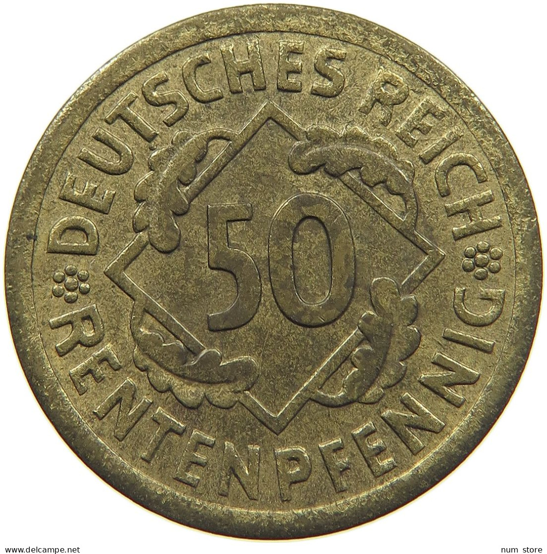 WEIMARER REPUBLIK 50 PFENNIG 1924 A  #MA 021931 - 50 Renten- & 50 Reichspfennig