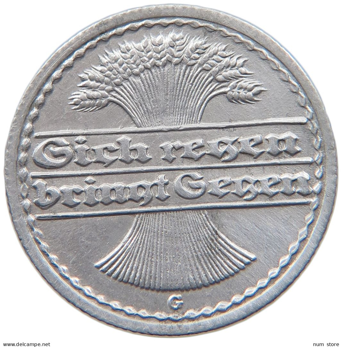 WEIMARER REPUBLIK 50 PFENNIG 1920 G  #MA 098831 - 50 Rentenpfennig & 50 Reichspfennig