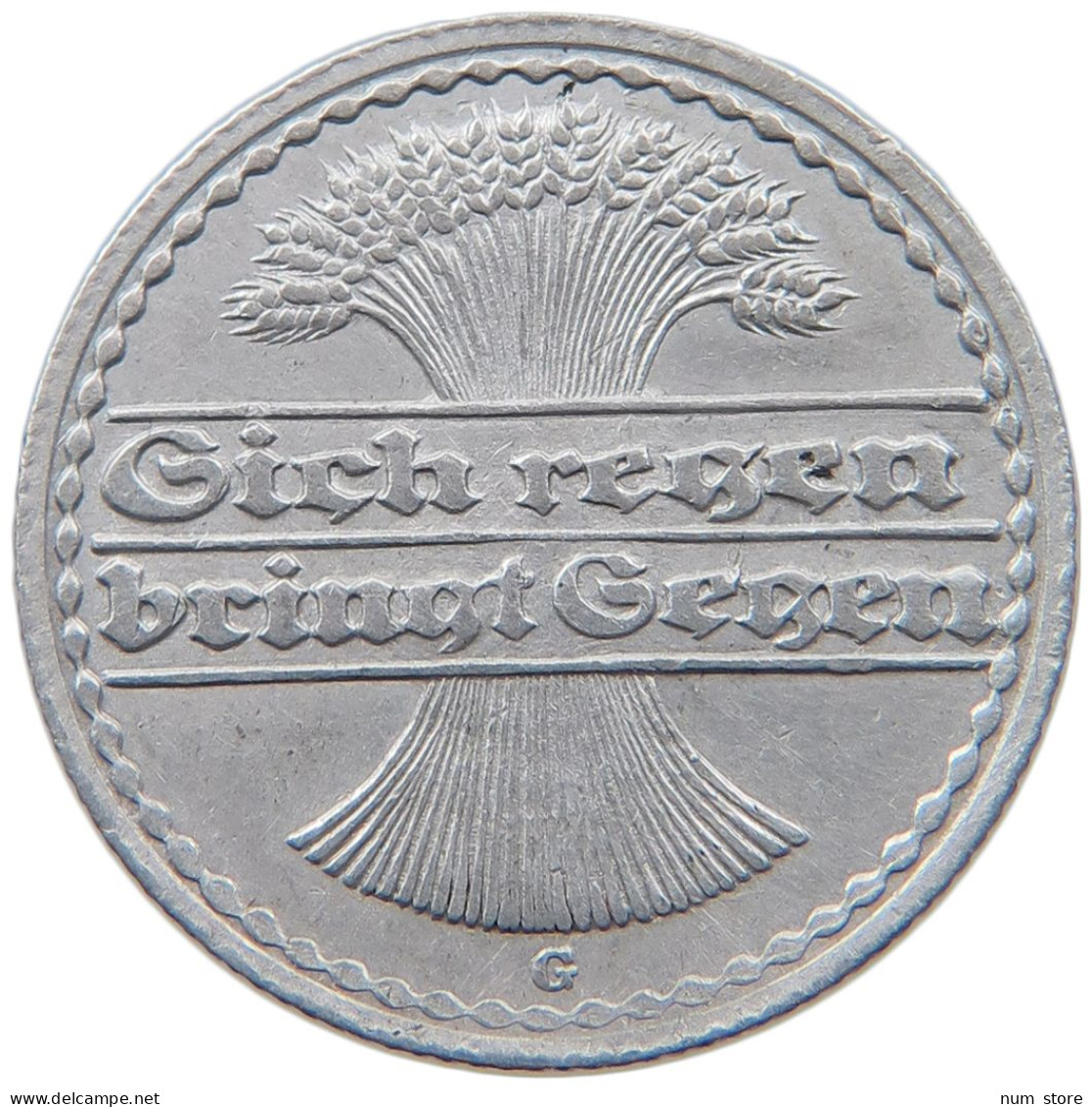 WEIMARER REPUBLIK 50 PFENNIG 1919 G  #MA 098820 - 50 Rentenpfennig & 50 Reichspfennig