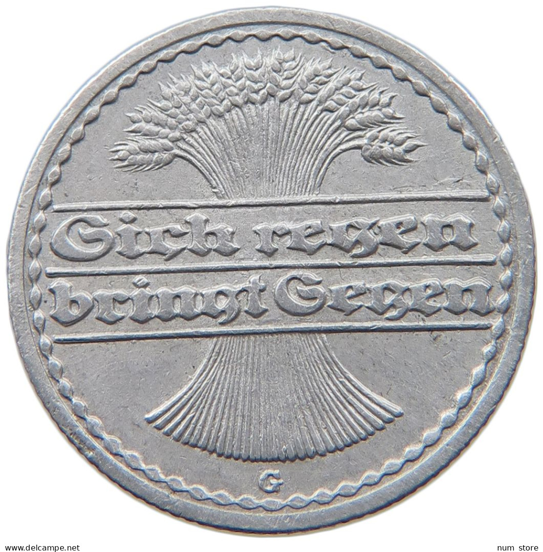 WEIMARER REPUBLIK 50 PFENNIG 1919 G  #MA 098830 - 50 Rentenpfennig & 50 Reichspfennig