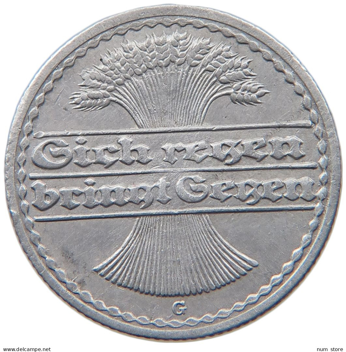 WEIMARER REPUBLIK 50 PFENNIG 1919 G  #MA 098841 - 50 Renten- & 50 Reichspfennig