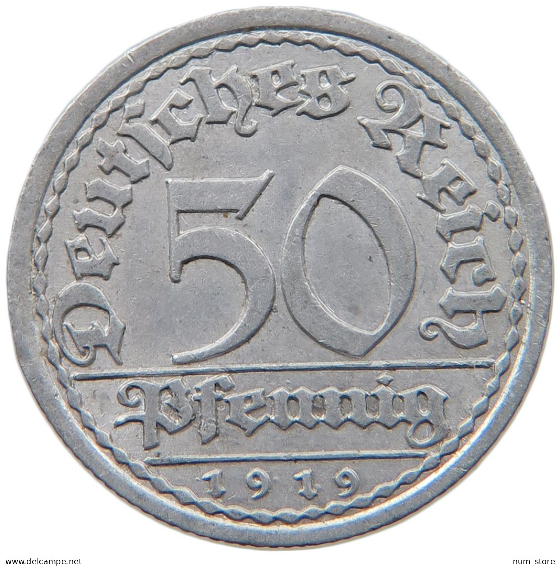 WEIMARER REPUBLIK 50 PFENNIG 1919 A  #MA 098826 - 50 Renten- & 50 Reichspfennig