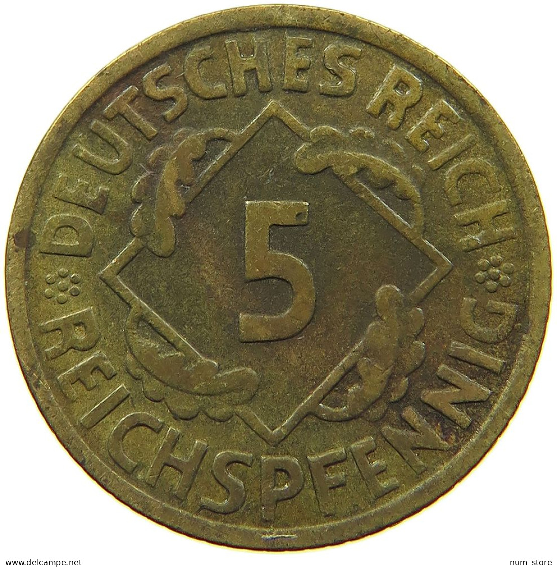 WEIMARER REPUBLIK 5 PFENNIG 1935 G  #MA 099019 - 5 Rentenpfennig & 5 Reichspfennig