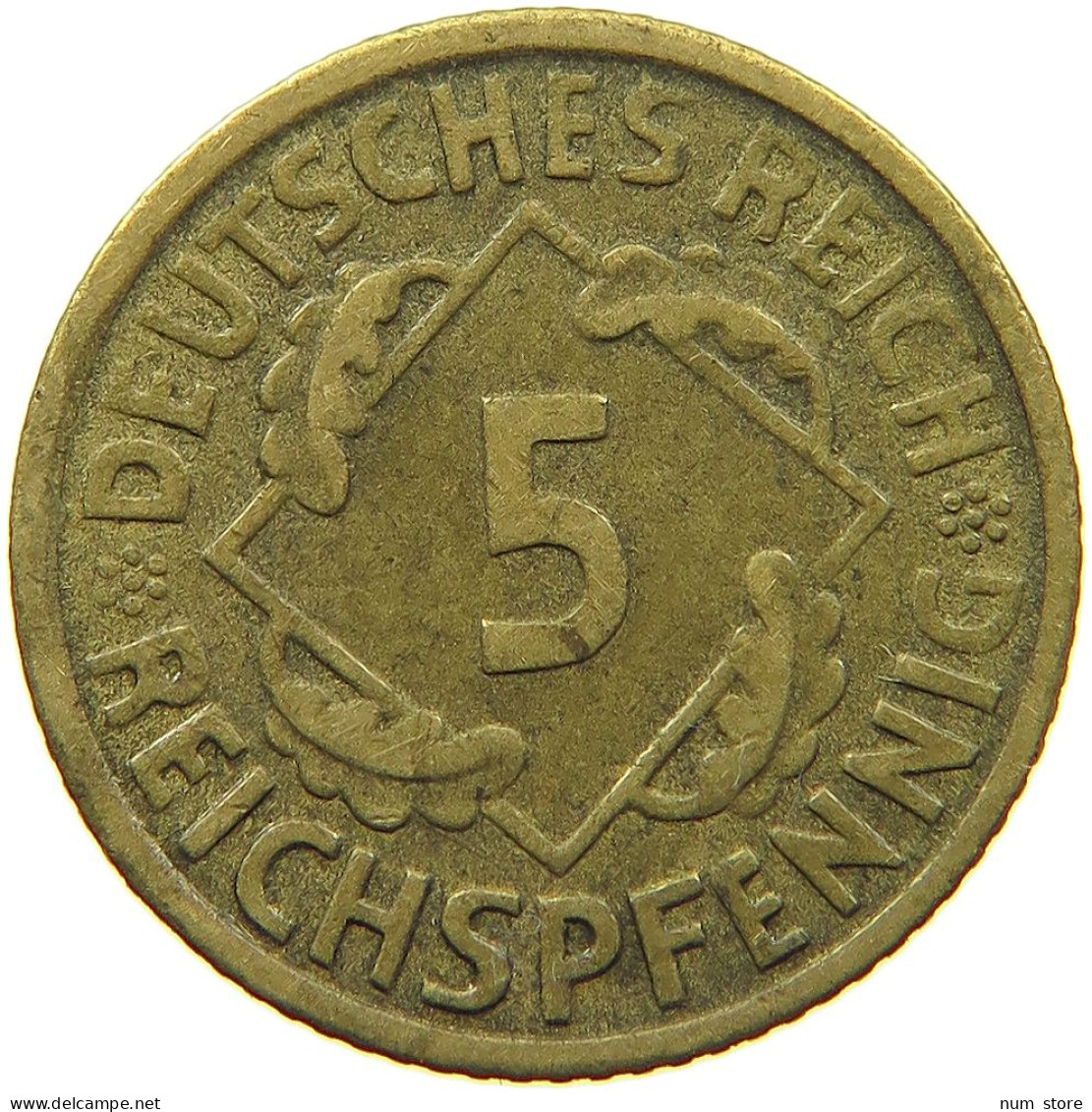 WEIMARER REPUBLIK 5 PFENNIG 1935 G  #MA 099006 - 5 Renten- & 5 Reichspfennig