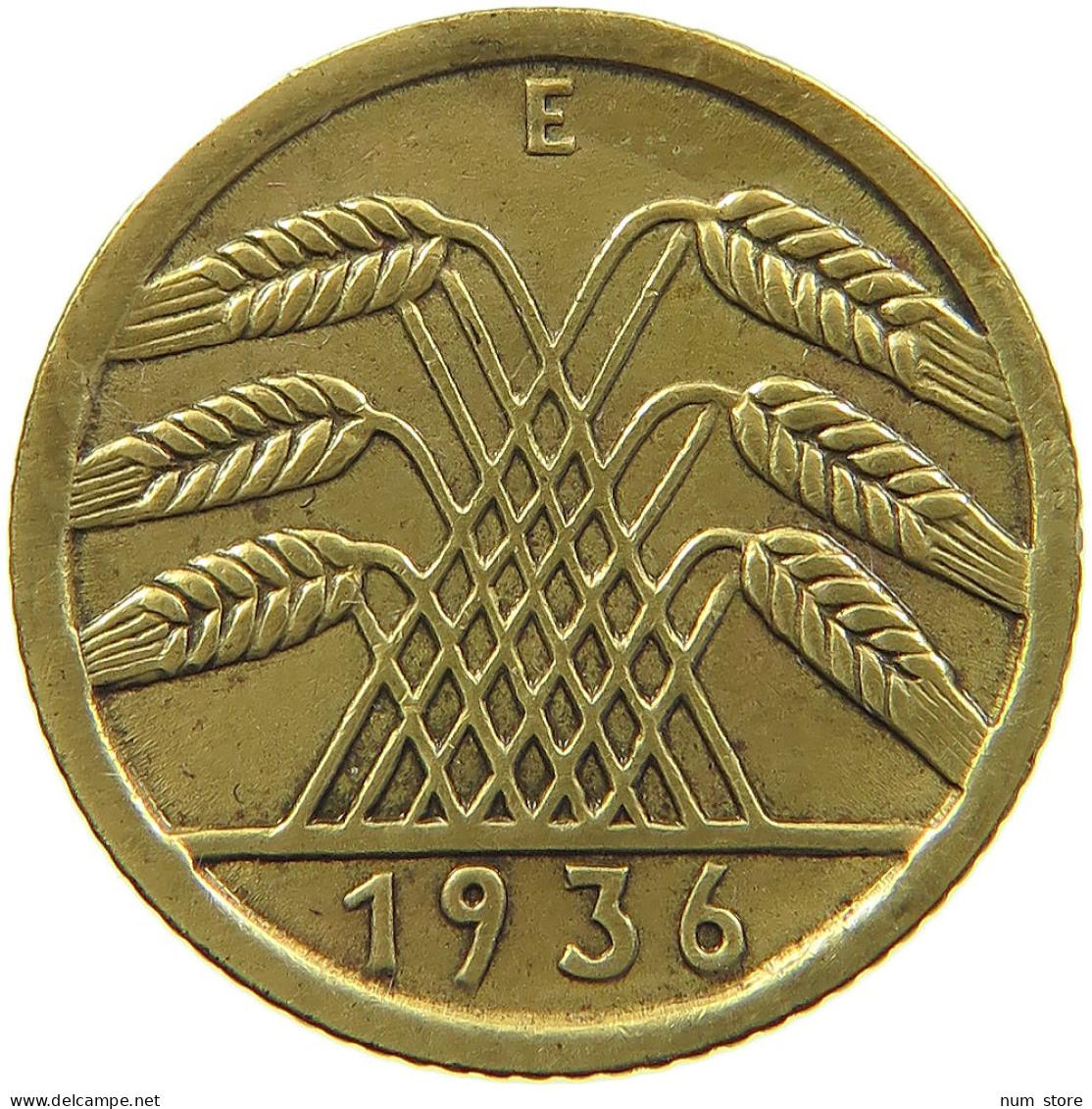 WEIMARER REPUBLIK 5 PFENNIG 1936 E  #MA 099008 - 5 Rentenpfennig & 5 Reichspfennig