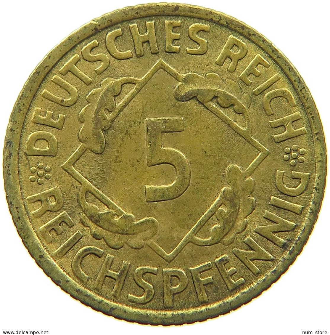 WEIMARER REPUBLIK 5 PFENNIG 1936 A  #MA 099004 - 5 Rentenpfennig & 5 Reichspfennig