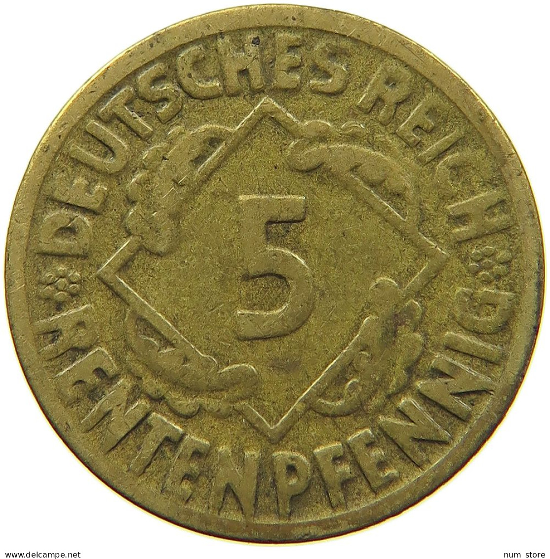 WEIMARER REPUBLIK 5 PFENNIG 1923 D  #MA 099009 - 5 Renten- & 5 Reichspfennig