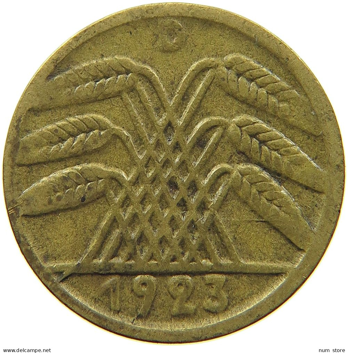 WEIMARER REPUBLIK 5 PFENNIG 1923 D  #MA 099009 - 5 Rentenpfennig & 5 Reichspfennig