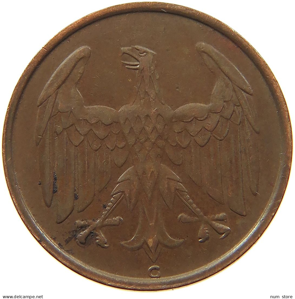 WEIMARER REPUBLIK 4 PFENNIG 1932 G  #MA 099915 - 4 Reichspfennig