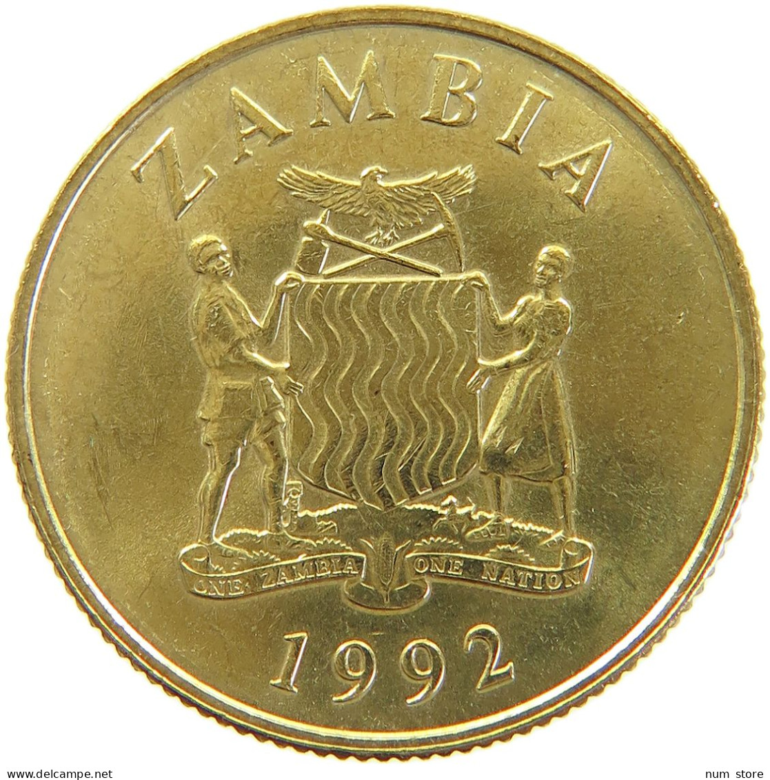 ZAMBIA 5 KWACHA 1992  #MA 066872 - Sambia