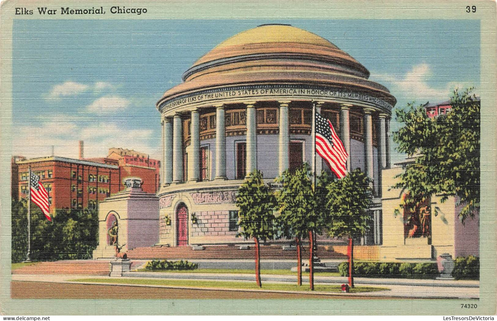 ETATS-UNIS - Chicago - Elks War Memorial - Colorisé - Carte Postale - Chicago