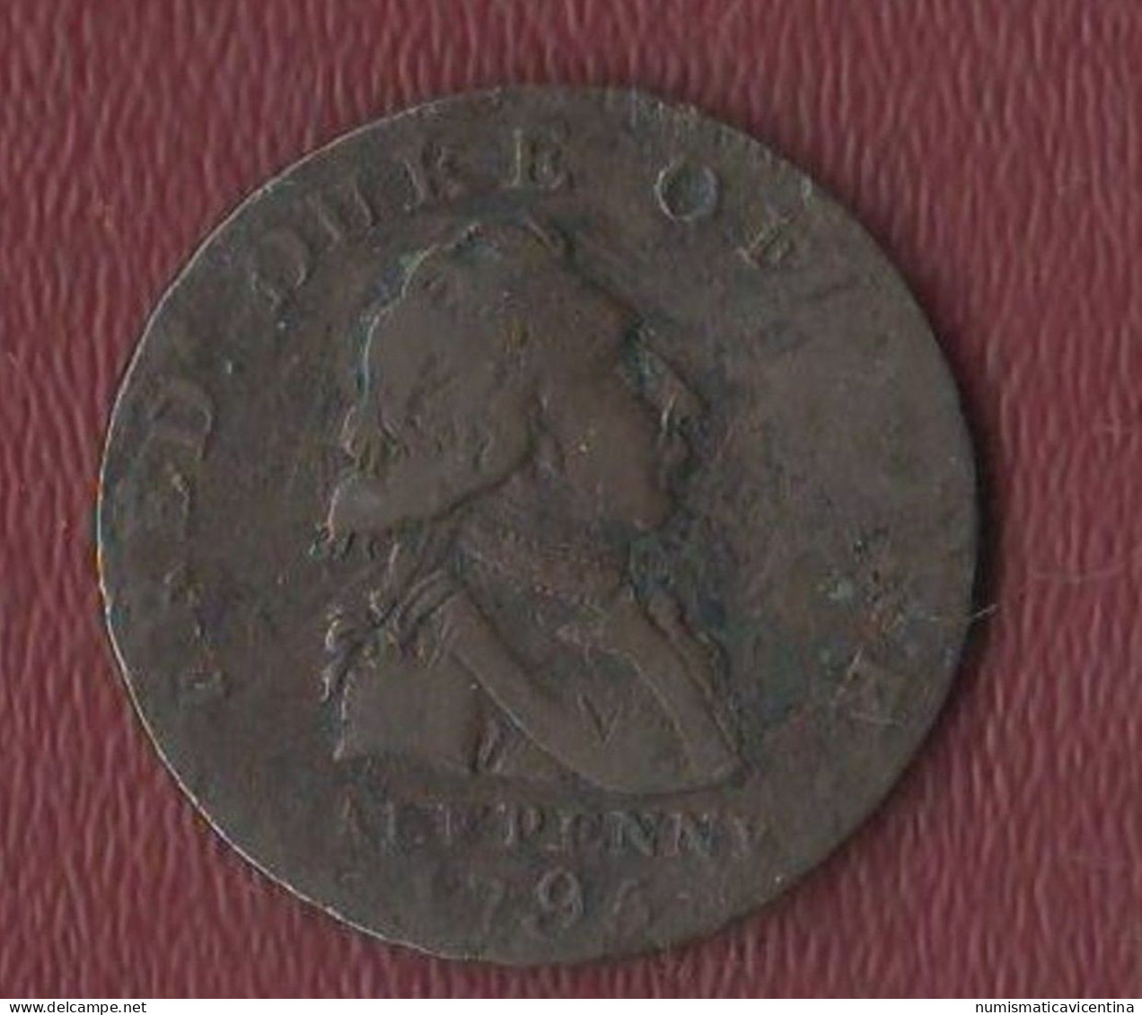 Half Penny 1795 Farthing Token Advertising Jetons Gettoni Fred. Duke Of York - Other & Unclassified