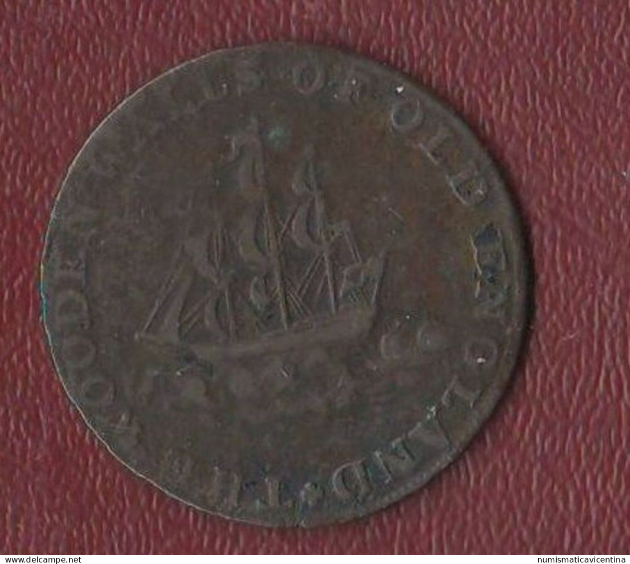Half Penny 1795 Farthing Token Advertising Jetons Gettoni Fred. Duke Of York - Other & Unclassified