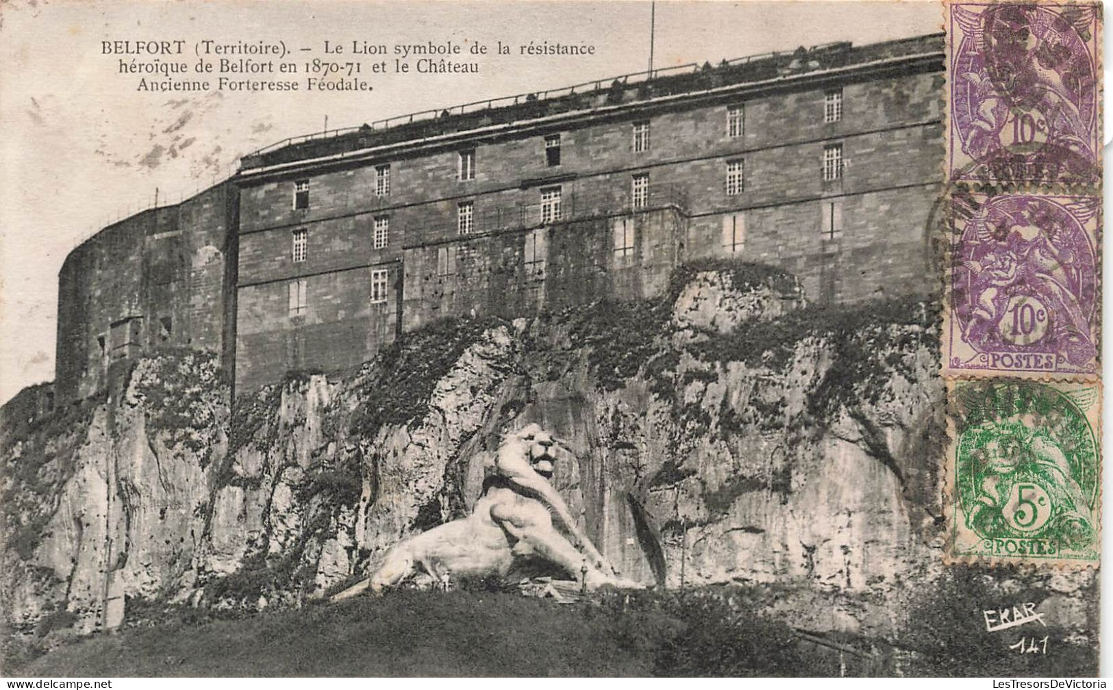 FRANCE - Belfort (Territoire) - Le Lion Symbole De La Résistance Héroïque De Belfort En 1870-71- Carte Postale Ancienne - Belfort – Le Lion