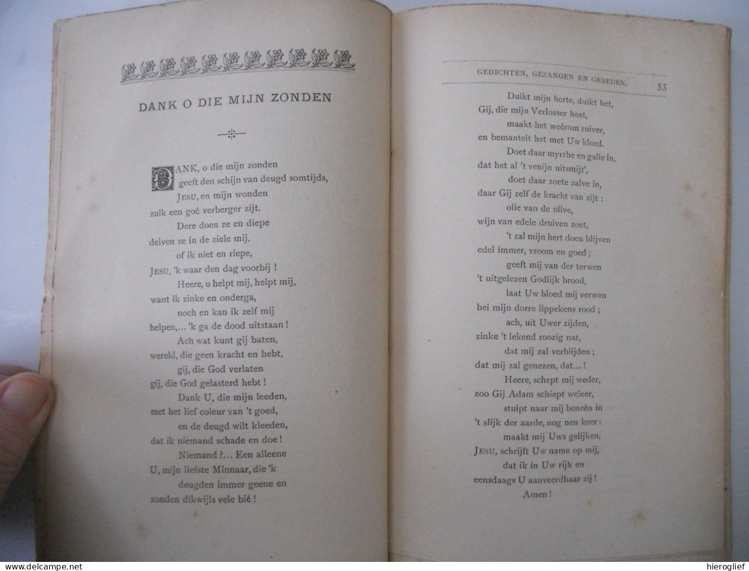 Gedichten Gezangen & Gebeden - Kleengedichtjes Door Guido Gezelle 1893 Roeselare De Meester / Brugge Kortrijk - Poëzie