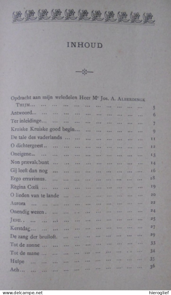 Gedichten Gezangen & Gebeden - Kleengedichtjes door Guido Gezelle 1893 Roeselare De Meester / Brugge Kortrijk