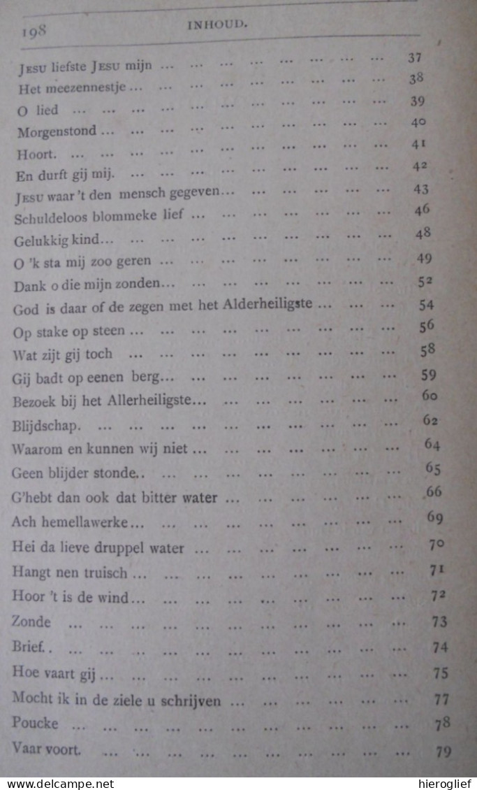 Gedichten Gezangen & Gebeden - Kleengedichtjes door Guido Gezelle 1893 Roeselare De Meester / Brugge Kortrijk