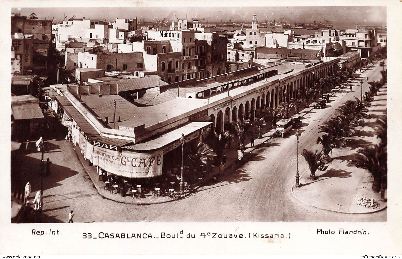 MAROC - Casablanca - Boulevard Du 4ème Zouave (Kissaria) - Carte Postale Ancienne - Casablanca