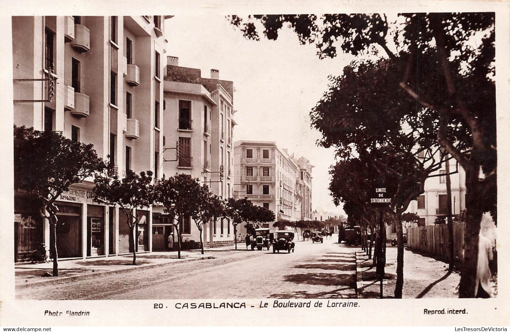 MAROC - Casablanca - Le Boulevard De Lorraine - Carte Postale Ancienne - Casablanca