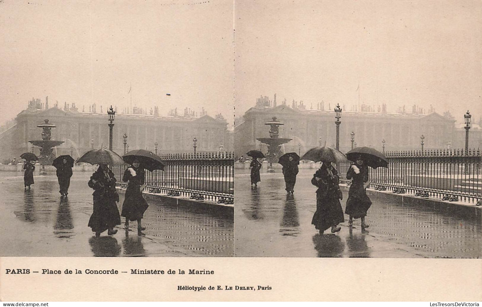 FRANCE - Paris - Place De La Concorde - Ministère De La Marine - Carte Postale Ancienne - Plazas