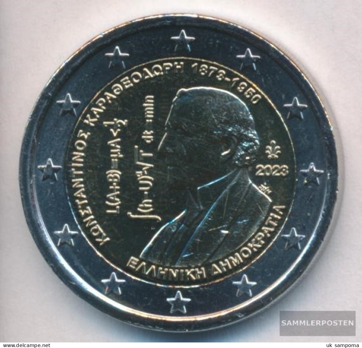 Greece 2023 Stgl./unzirkuliert Reissue: 750.000 Stgl./unzirkuliert 2023 2 Euro Constantin Carathéodory - Griechenland