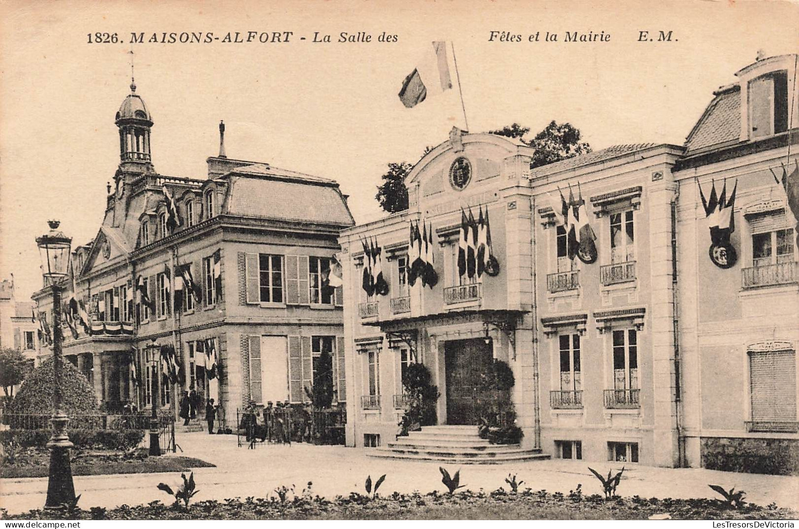 FRANCE - Maisons Alfort - La Salle Des Fêtes Et La Mairie - EM - Carte Postale Ancienne - Maisons Alfort