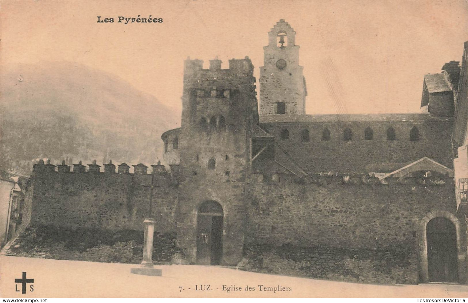 FRANCE - Luz - Eglise Des Templiers - Carte Postale Ancienne - Luz Saint Sauveur