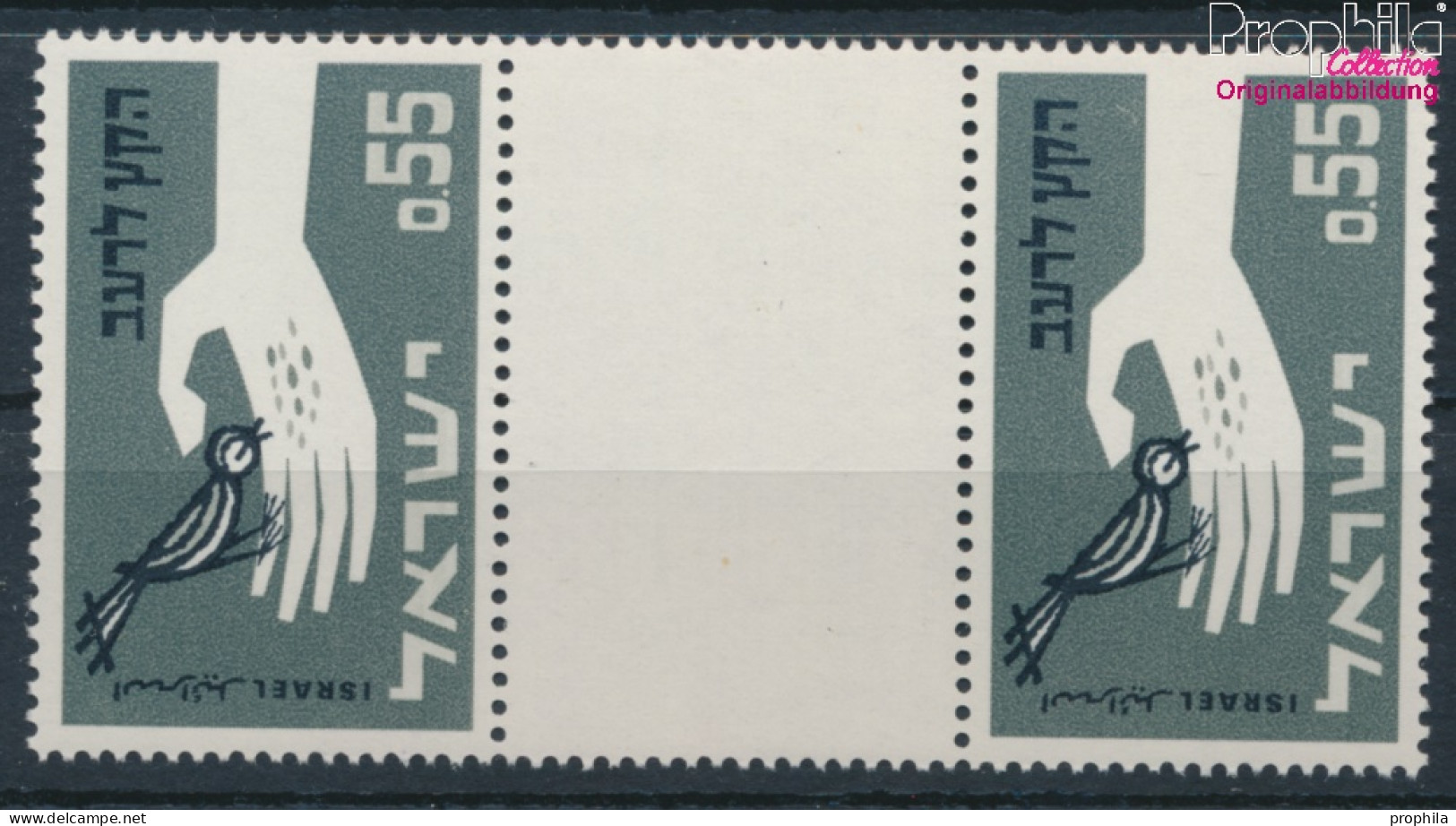 Israel 282ZS Zwischenstegpaar (kompl.Ausg.) Postfrisch 1963 Kampf Gegen Den Hunger (10256728 - Neufs (sans Tabs)