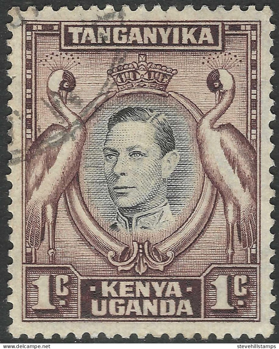 Kenya, Uganda & Tanganyika. 1938-54 KGVI. 1c Used. P13¼X13¾ SG 131a - Kenya, Uganda & Tanganyika