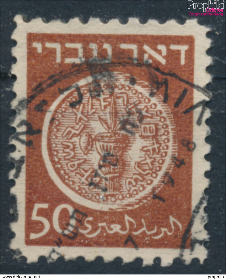 Israel 6x D Gezähnt 10 : 11 Gestempelt 1948 Alte Münzen (10256685 - Oblitérés (sans Tabs)