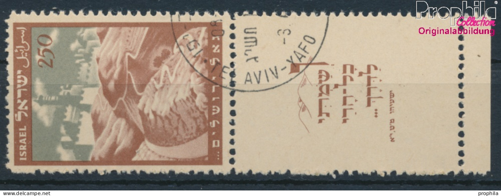 Israel 15 Mit Tab (kompl.Ausg.) Gestempelt 1949 Parlament (10256681 - Gebraucht (mit Tabs)