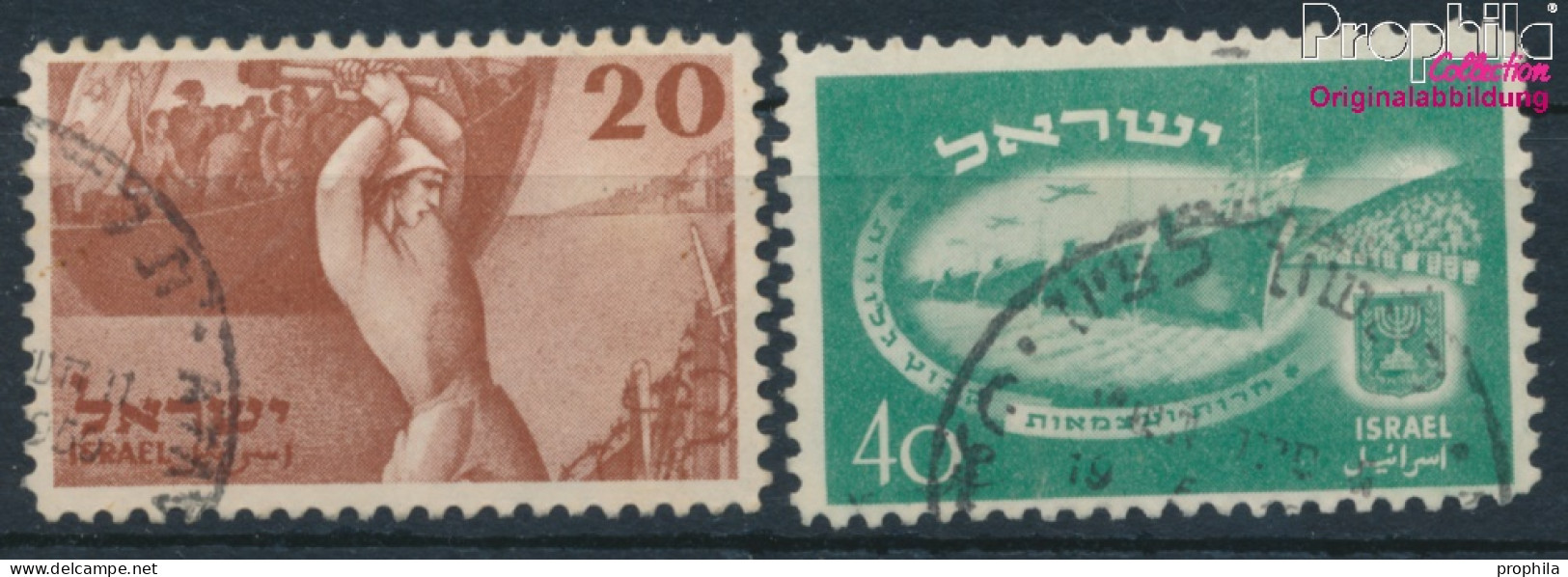 Israel 30-31 (kompl.Ausg.) Gestempelt 1950 Unabhängigkeit (10256665 - Oblitérés (sans Tabs)