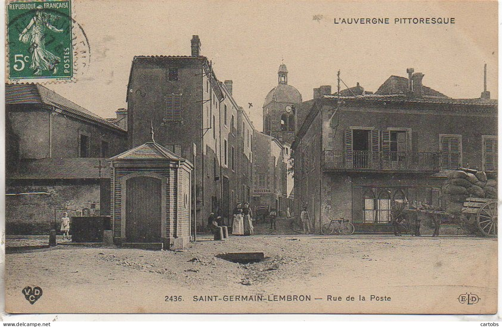 63 SAINT-GERMAIN-LEMBRON  Rue De La Poste - Saint Germain Lembron