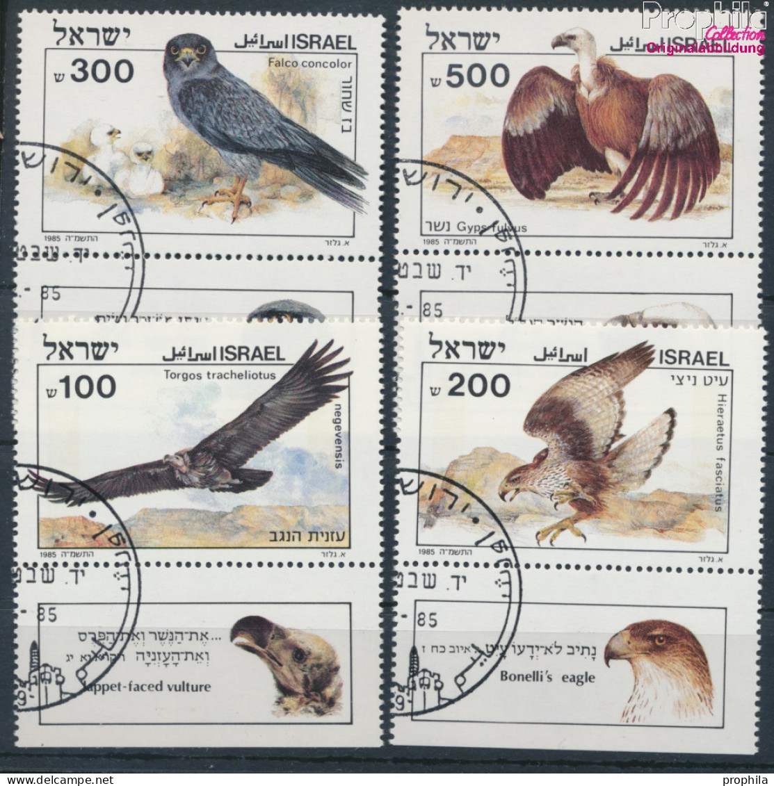 Israel 982-985 Mit Tab (kompl.Ausg.) Gestempelt 1985 Vögel Der Bibel (10256612 - Used Stamps (with Tabs)