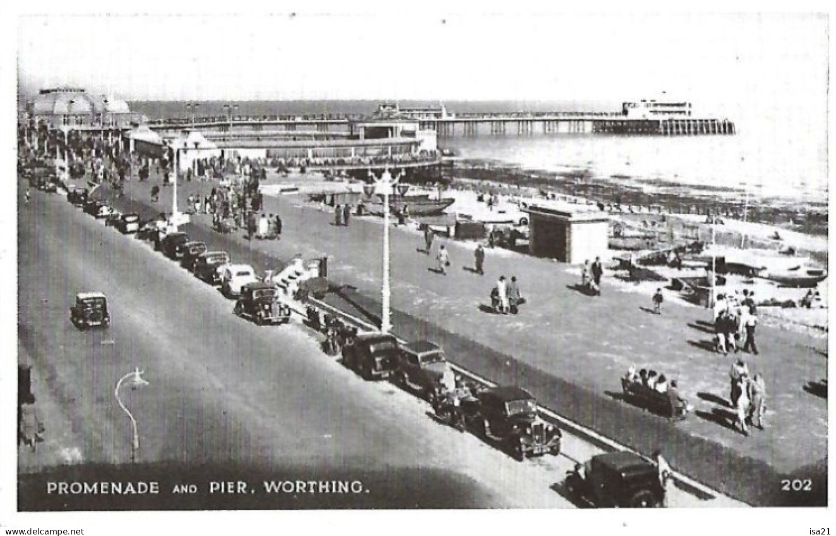 Carte Postale: WORTHING: Promenade And Pier. - Worthing