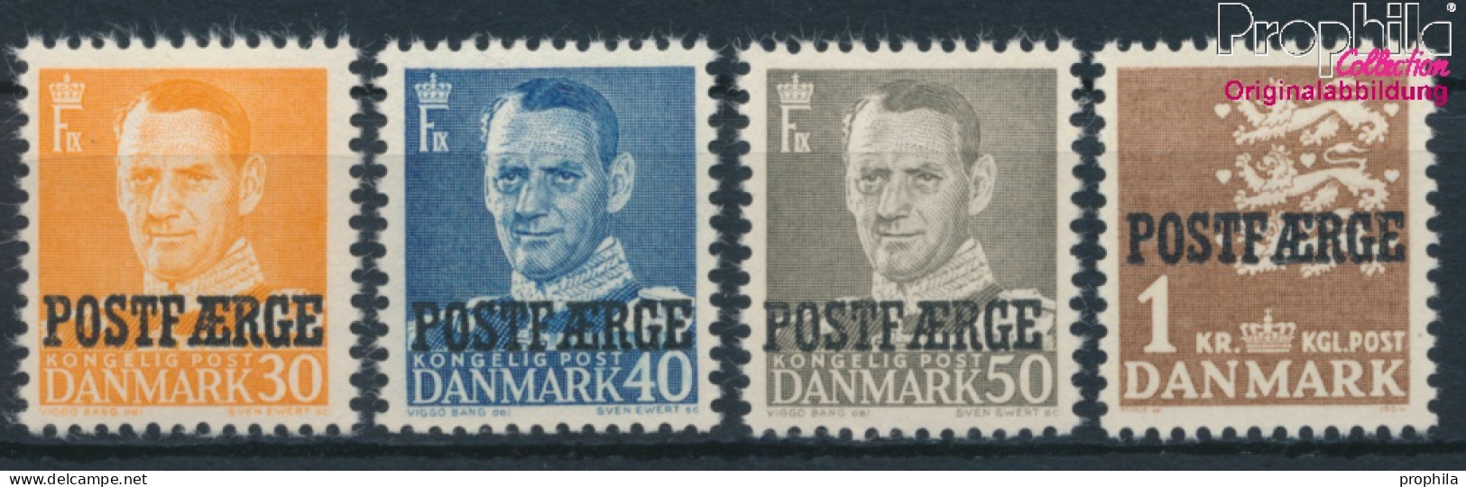 Dänemark PA31-PA34 (kompl.Ausg.) Postfrisch 1949 Paketmarken (10256811 - Unused Stamps