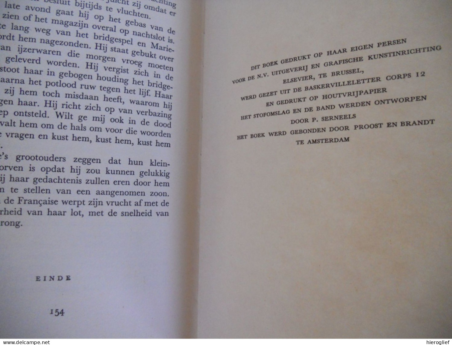 De Française Door Gerard Baron Walschap ° Londerzeel + Antwerpen Vlaams Schrijver / 1957 / 1ste DRUK Elsevier - Literatuur