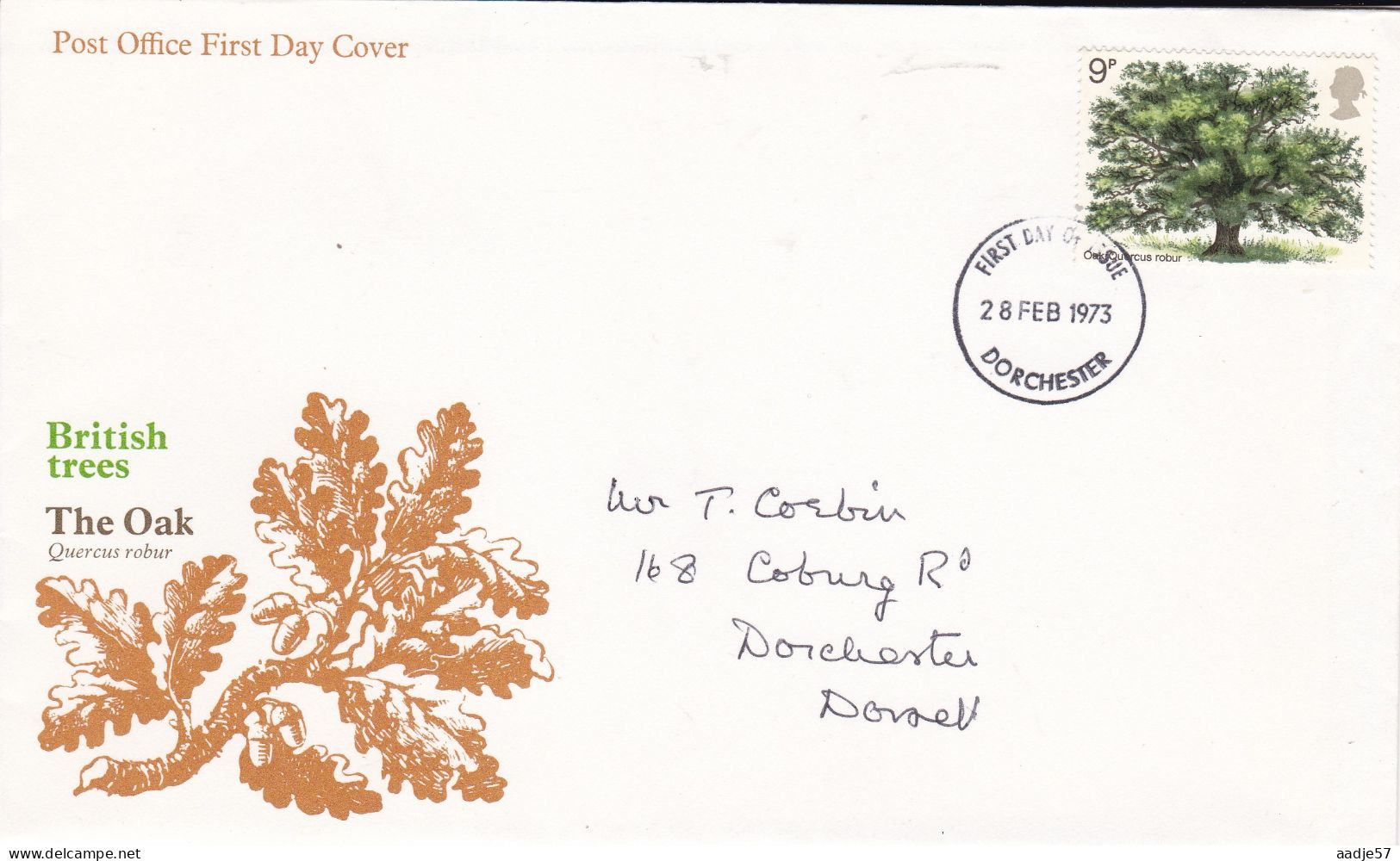 Great Britain 1973 FDC Tree Planting Year - 1971-1980 Decimal Issues