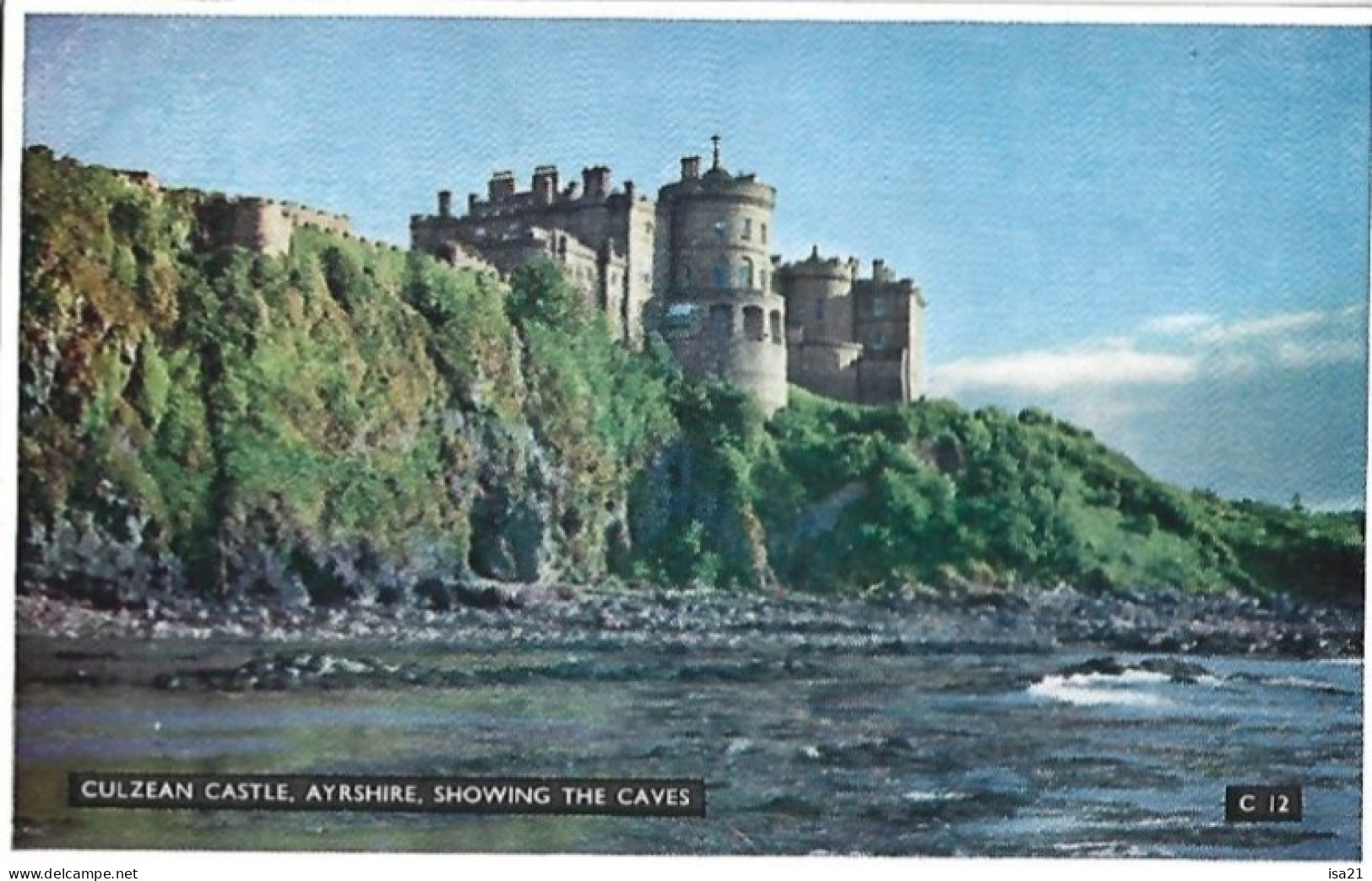 Carte Postale: Culzean Castle, AYRSHIRE, Showing The Caves. - Ayrshire