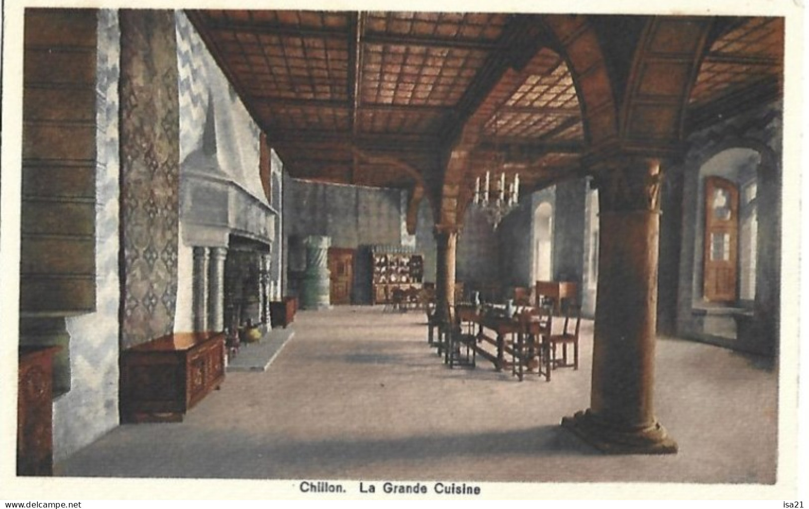 Carte Postale: CHILLON: La Grande Cuisine Du Château. - Veytaux