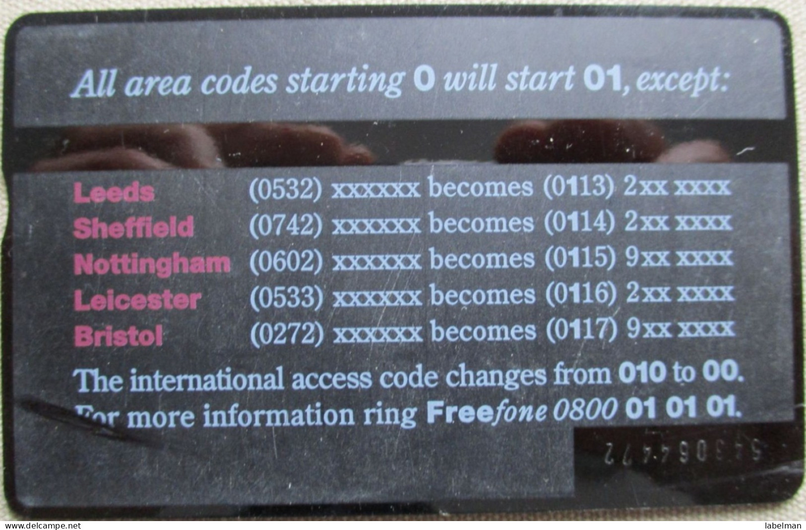 UNITED KINGDOM UK VIRGIN TELEPHONE PHONE TELEFONWERTKARTE PHONECARD CARTELA CARD CARTE KARTE COLLECTOR BEZEQ 50 UNITS - BT Allgemein (Prepaid)